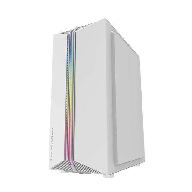 Корпус комп'ютерний Darkflash DK151 + 3 вентилятори RGB White (DK151)