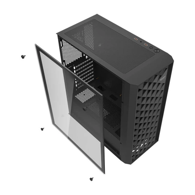 Корпус Darkflash DK351 Black + 4 вентилятора RGB