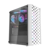 Корпус комп'ютерний Darkflash DK351 + 4 вентилятори RGB White