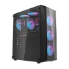 Корпус компьютерный Darkflash DK352 Plus + 4 вентилятора Black