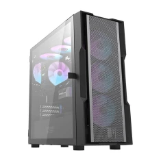 Корпус комп'ютера DARKFLASH DK431 Mesh + 4 вентилятори ARGB Black (DK431 Mesh Black)