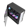 Корпус комп'ютерний Darkflash DK431 Glass + 4 вентилятори RGB Black (DK431)