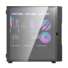 Корпус комп'ютерний Darkflash DK431 Glass + 4 вентилятори RGB Black (DK431)