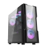 Корпус комп'ютерний Darkflash DK431 Glass + 4 вентилятори RGB Black (DK431)