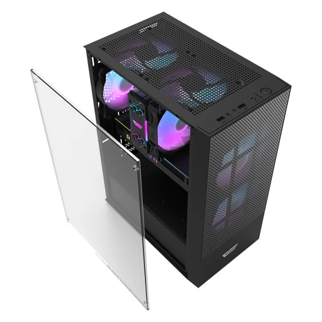 Корпус компьютерный Darkflash A290 + 3 вентилятора Black
