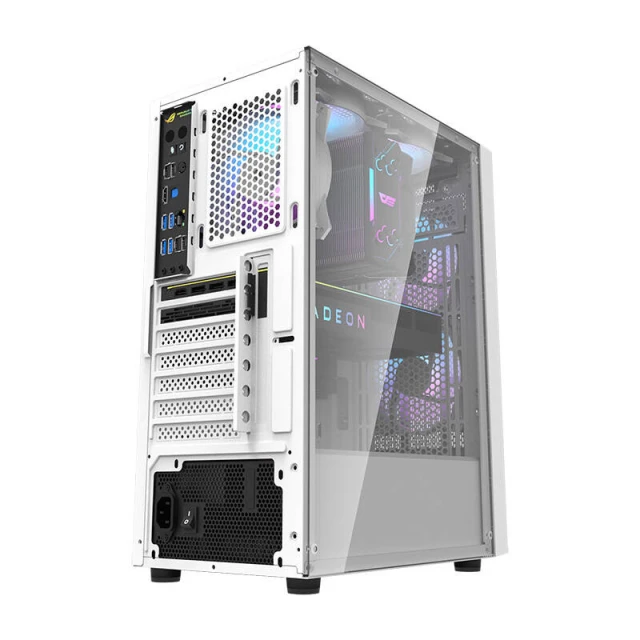 Корпус комп'ютерний Darkflash A290 White з 3 вентиляторами RGB