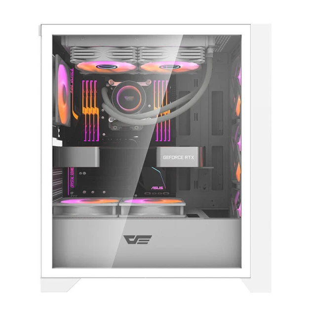 Корпус комп'ютерний Darkflash DRX70 Mesh + 4 вентилятори RGB White (DRX70 MESH WHITE)