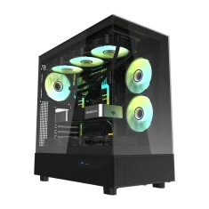 Корпус комп'ютера Darkflash DPX90 + 3 вентилятори Black (DPX90 Black)