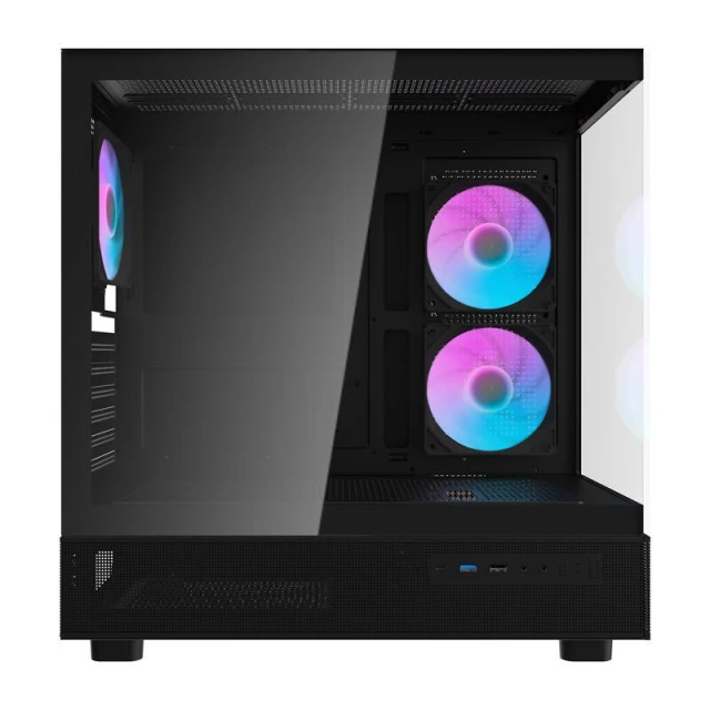 Корпус комп'ютера Darkflash DPX90 + 3 вентилятори Black (DPX90 Black)