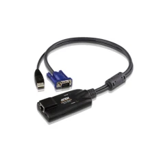 Адаптер Aten KVM USB VGA RJ-45 Female USB Male HDB-15 Male (4710423776784)