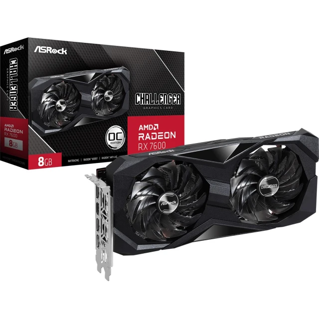 Видеокарта Asrock Radeon RX 7600 Challenger 8GB OC (4710483942037)
