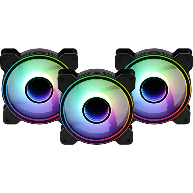 Вентилятор + Aerocool Hub PGS Mirage 12 ARGB Pro 3x120 (4710562755978)