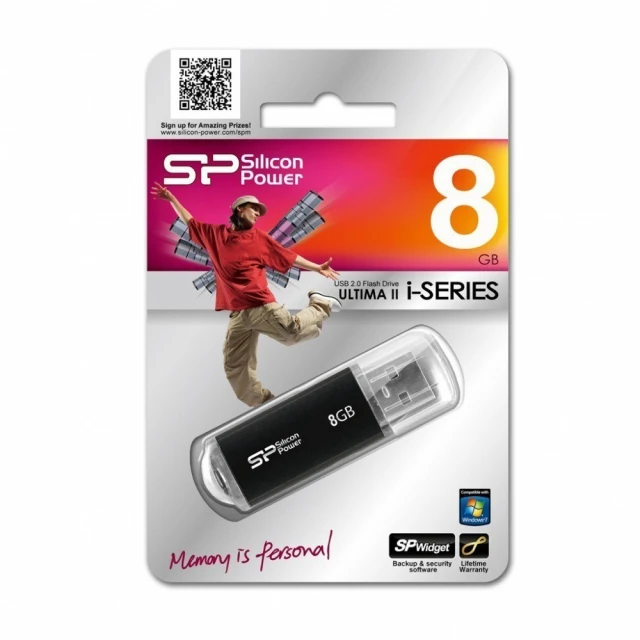 USB-флешка Silicon Power Ultima-II 8 GB USB 2.0 Black (4710700391679)