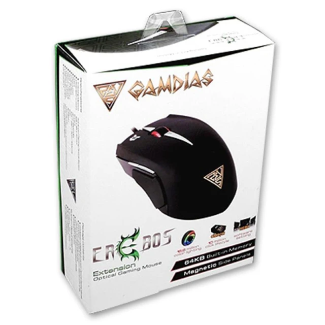 Миша Gamdias Erebos Optical 3500 DPI з змінними панелями (GMS7500)