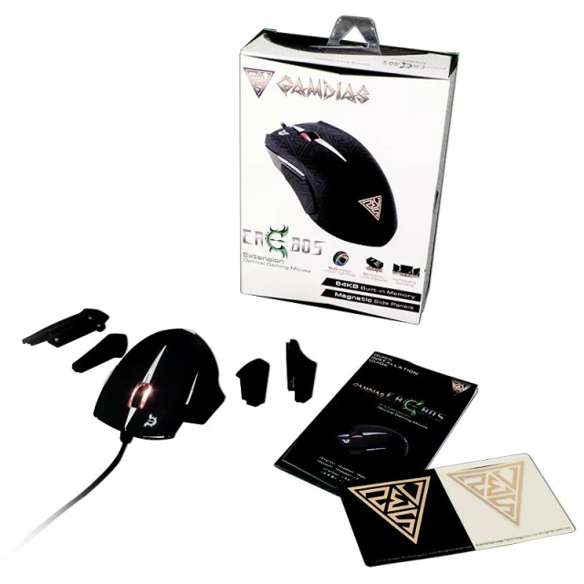 Миша Gamdias Erebos Optical 3500 DPI з змінними панелями (GMS7500)