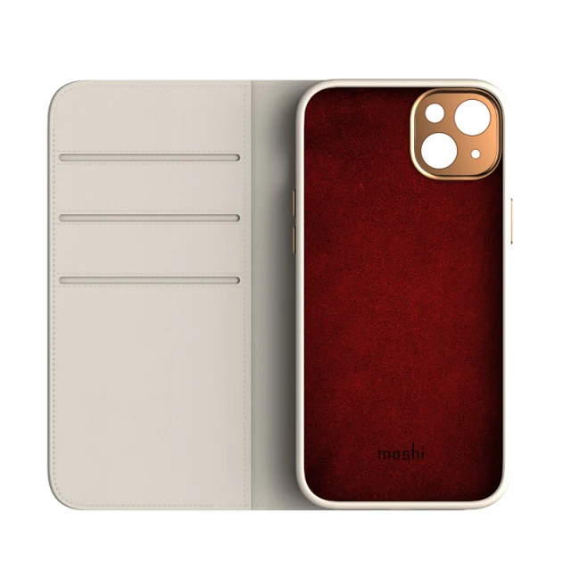 Чохол-книжка Moshi Overture Case with Detachable Magnetic Wallet для iPhone 14 Plus Serene Gray with MagSafe (99MO138012)