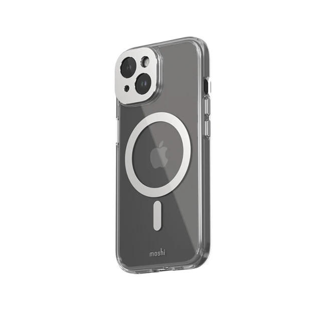 Чохол Moshi iGlaze для iPhone 15 Luna Silver with MagSafe (99MO231001)