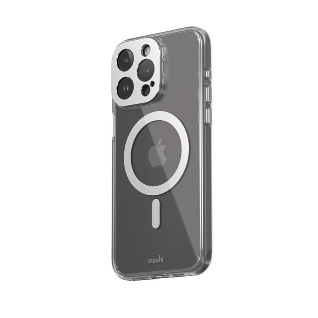 Чохол Moshi iGlaze для iPhone 15 Pro Max Luna Silver with MagSafe (99MO231004)