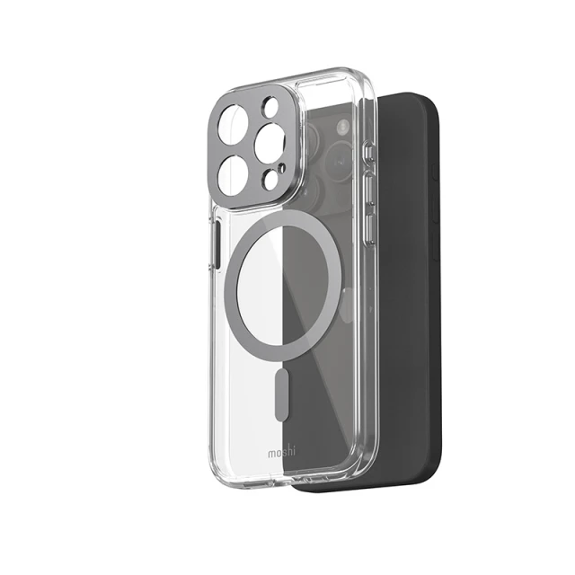 Чохол Moshi iGlaze для iPhone 15 Pro Meteorite Gray with MagSafe (99MO231007)