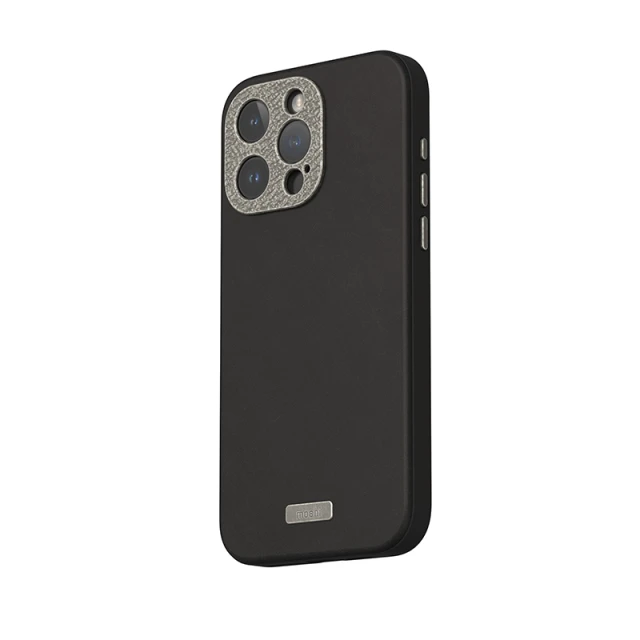 Чехол Moshi Napa для iPhone 15 Pro Midnight Black with MagSafe (99MO231103)