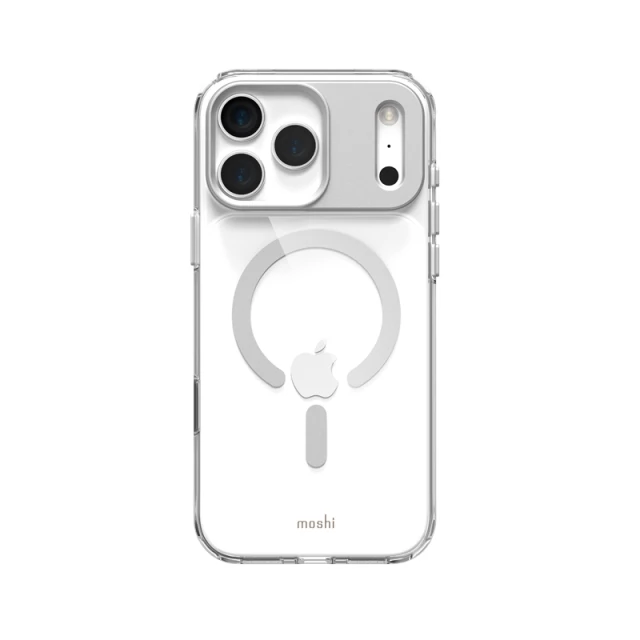 Чохол Moshi iGlaze MagSafe для iPhone 17 Pro Max Luna Silver with MagSafe (99M2251024)