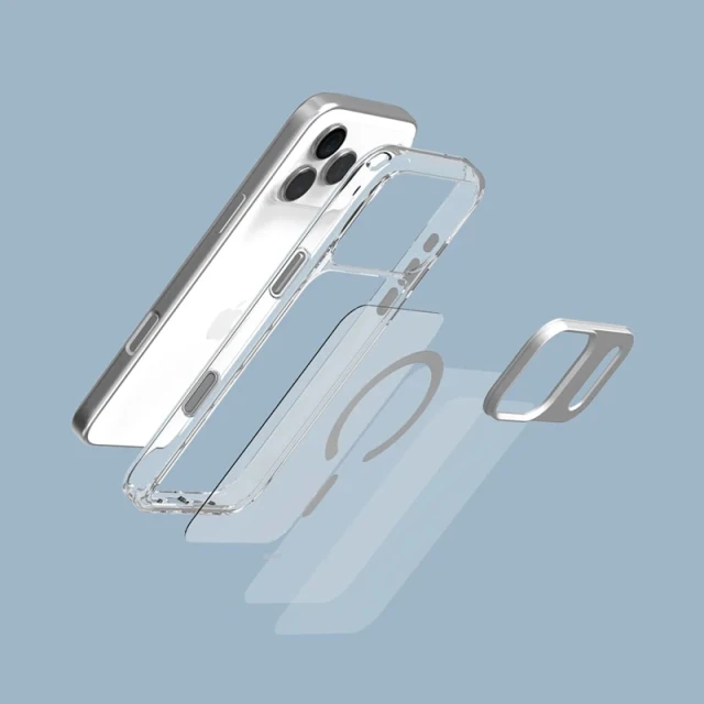Чохол Moshi iGlaze MagSafe для iPhone 17 Pro Max Luna Silver with MagSafe (99M2251024)