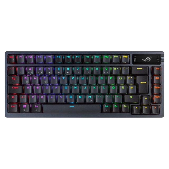 Клавіатура Asus ROG Azoth бездротова ігрова USB + RF Wireless + Bluetooth QWERTY Black (4711081875925)
