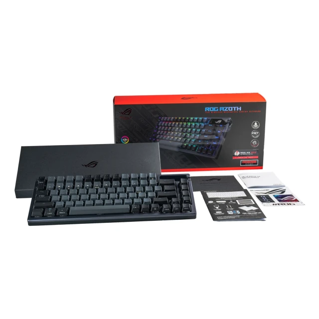 Клавіатура Asus ROG Azoth бездротова ігрова USB + RF Wireless + Bluetooth QWERTY Black (4711081875925)