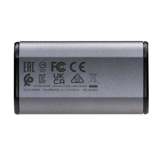 Зовнішній Adata SSD Elite SE880 500 ГБ USB 3.2 Gen 2x2 Grey (4711085935786)