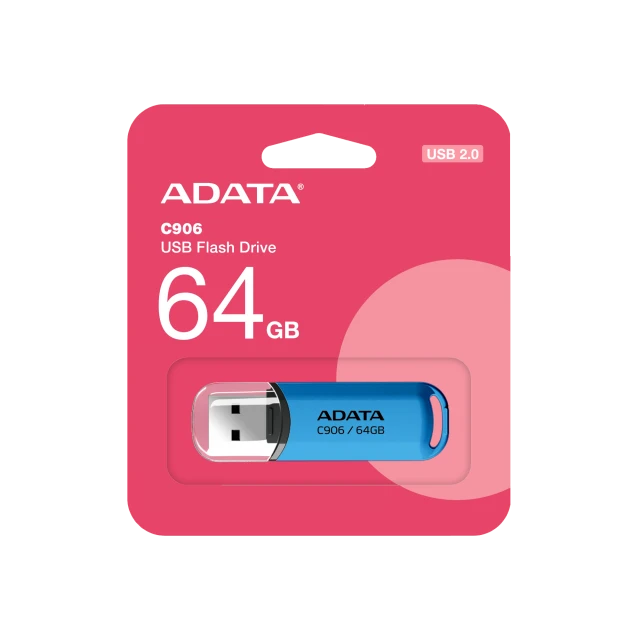 USB-флешка Adata C906 64 ГБ USB 2.0 Blue (4711085945082)