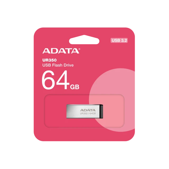 USB-флешка Adata UR350 64 ГБ USB 3.2 Gen1 Black (4711085945129)