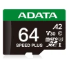 Карта пам'яті Adata Speed Plus MicroSDXC 64 GB Class 3 UHS-I/U3 A2 V30 (4711085949196)