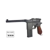 Пневматичний пістолет RANGER M712 Broomhandle Full Auto Blowback 4.5 мм BBs 19 пострілів KWC (4711113218485)