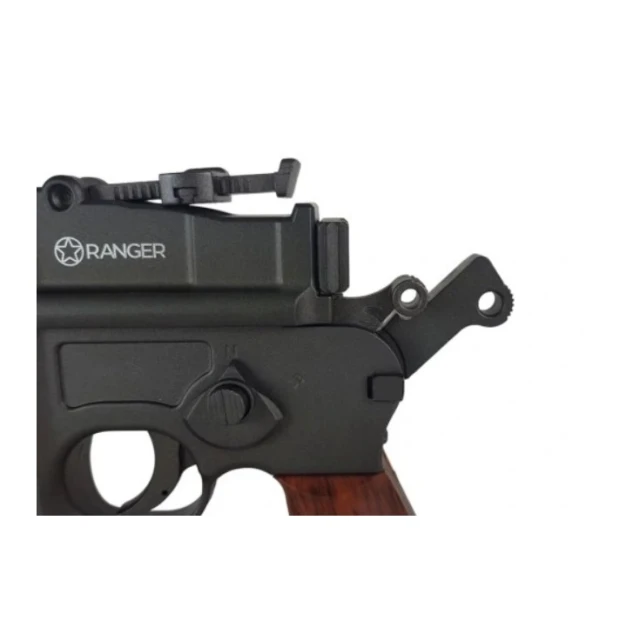Пневматичний пістолет RANGER M712 Broomhandle Full Auto Blowback 4.5 мм BBs 19 пострілів KWC (4711113218485)