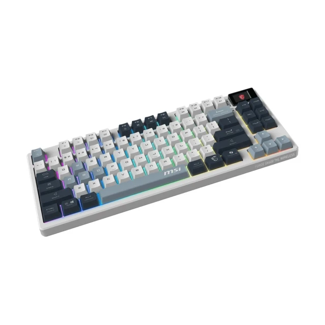 Клавіатура MSI FORGE GK600 TKL WIRELESS бездротова ігрова US розкладка Sky (4711377284134)