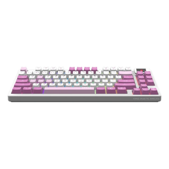 Клавіатура MSI Forge GK600 TKL W ігрова US розкладка Violet (4711377307178)