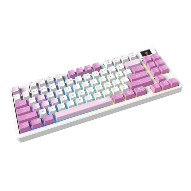 Клавіатура MSI Forge GK600 TKL W ігрова US розкладка Violet (4711377307178)