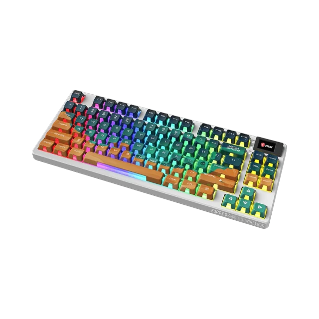 Клавіатура MSI FORGE GK600 TKL WIRELESS MARS ігрова бездротова Bluetooth US розкладка (4711377377768)