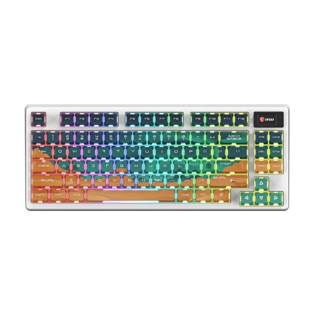 Клавіатура MSI FORGE GK600 TKL WIRELESS MARS ігрова бездротова Bluetooth US розкладка (4711377377768)