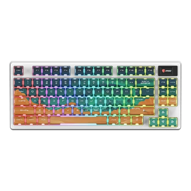 Клавіатура MSI FORGE GK600 TKL WIRELESS MARS ігрова бездротова Bluetooth US розкладка (4711377377768)