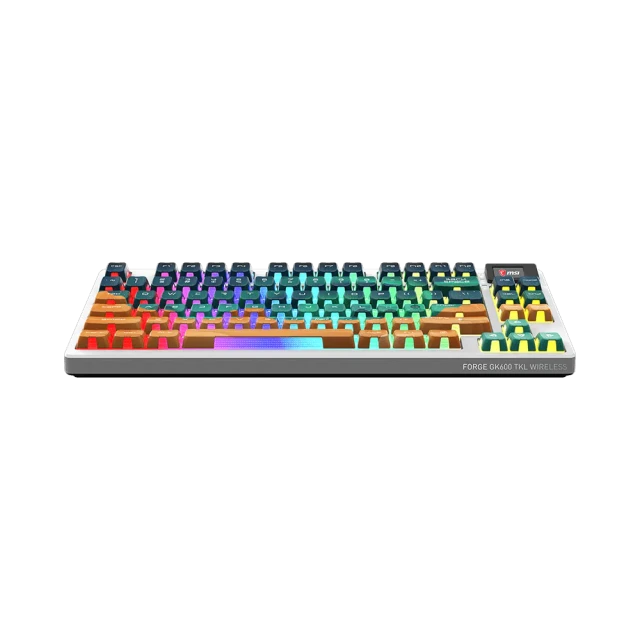 Клавіатура MSI FORGE GK600 TKL WIRELESS MARS ігрова бездротова Bluetooth US розкладка (4711377377768)