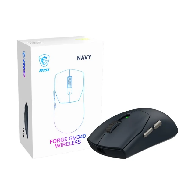 Миша MSI FORGE GM340 WIRELESS бездротова ігрова 2.4 GHz Bluetooth Navy (4711377425421)