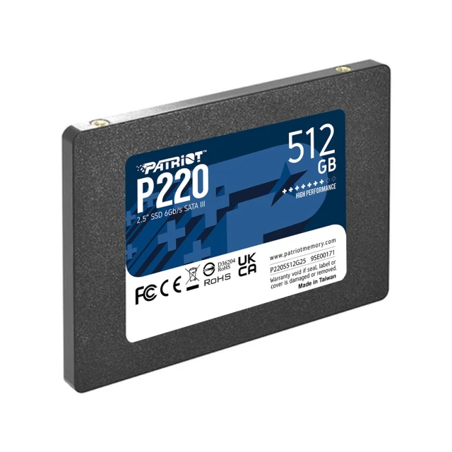 SSD Patriot P220 512 ГБ SATA3 2.5