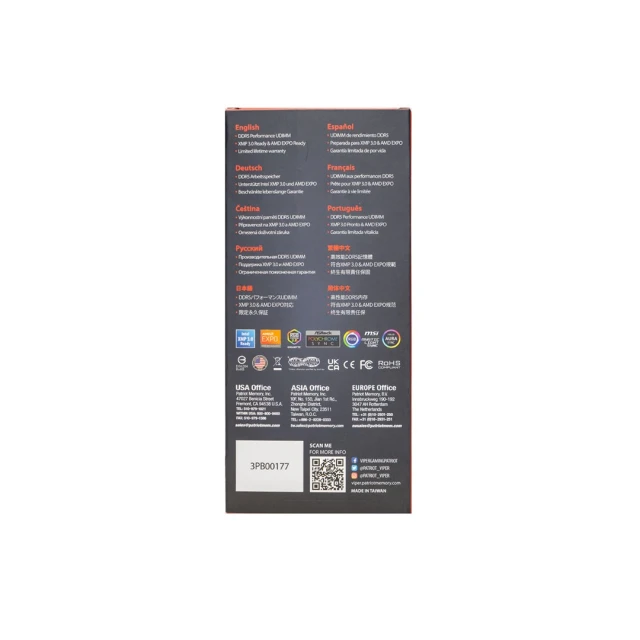 Оперативна пам'ять Patriot Viper Venom DDR5 8GB 6000MHz CL36 EXPO (4711378432916)