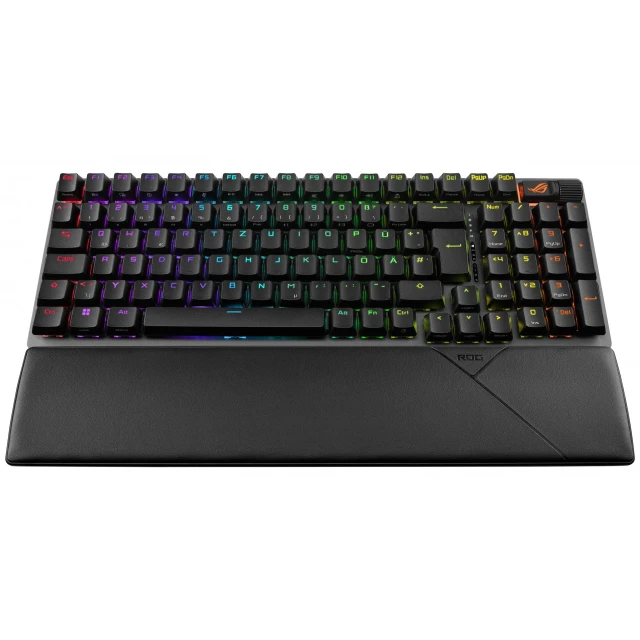 Клавиатура Asus ROG Strix Scope II 96 Wireless беспроводная игровая USB + RF Wireless + Bluetooth немецкая раскладка Black (4711387140420)