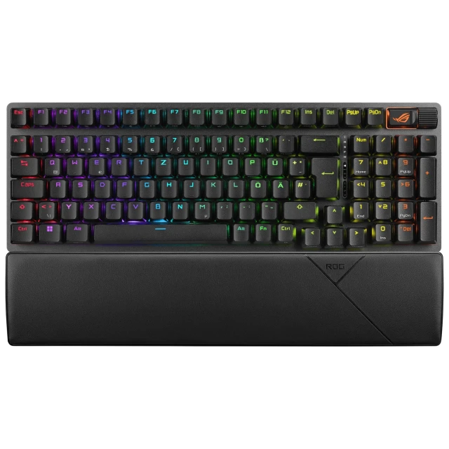 Клавиатура Asus ROG Strix Scope II 96 Wireless беспроводная игровая USB + RF Wireless + Bluetooth немецкая раскладка Black (4711387140420)
