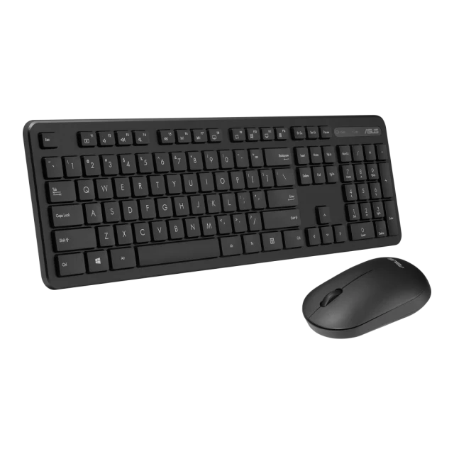 Комплект клавіатура + миша Asus CW100 бездротовий US розкладка Black (4711387539620)