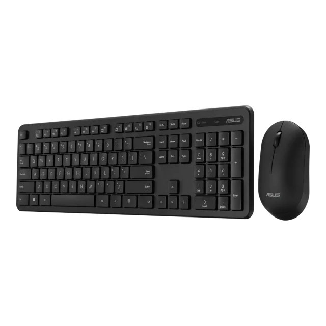 Комплект клавіатура + миша Asus CW100 бездротовий US розкладка Black (4711387539620)