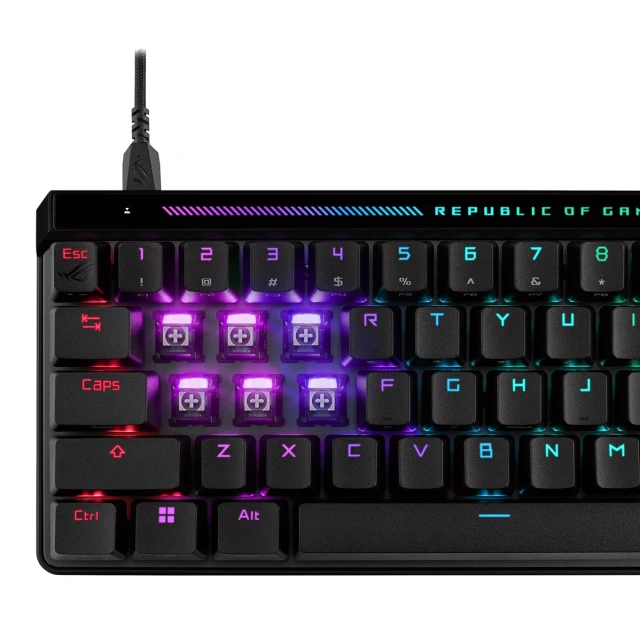 Клавіатура Asus ROG Falchion Ace HFX ігрова USB німецька розкладка Black (4711387651858)