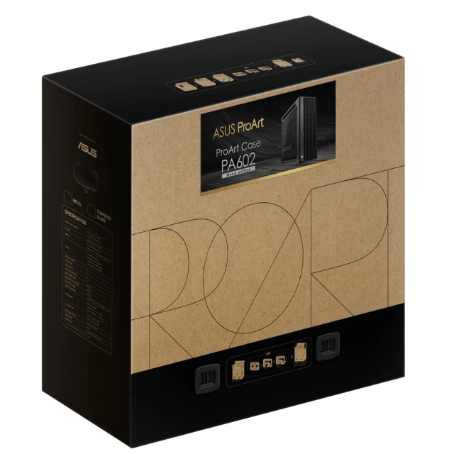 Корпус Asus ProArt PA602 Wood TG PWM Black (4711387664421)